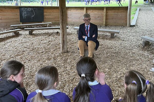 MP during a school visit