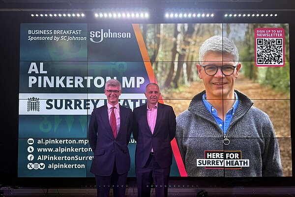 MP at Surrey Heath business breakfast