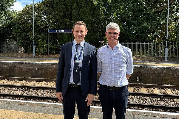 Al at Bagshot station
