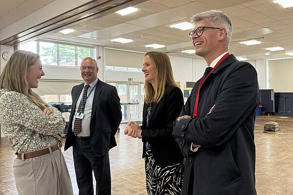 MP at an infant school